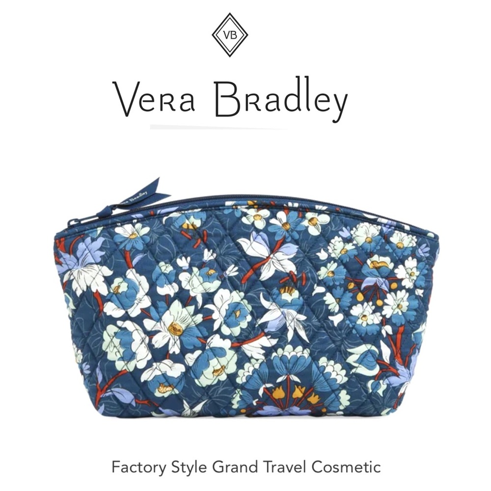 VERA BRADLEY - Factory Style Grand Travel Cosmetic Case
